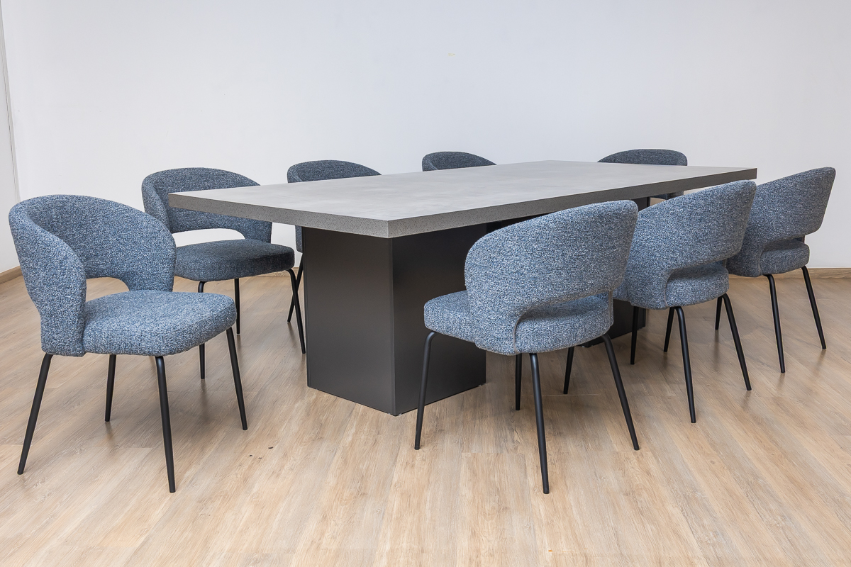 ASCOTT Dining Table + 8 Felton Chairs