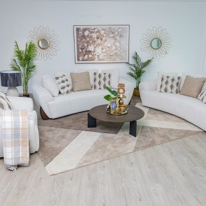 ALINAH 8 Seater Fabric Sofa (3+3+1+1)