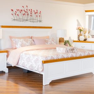 BURLINGTON King Bed + 2 Nightstands