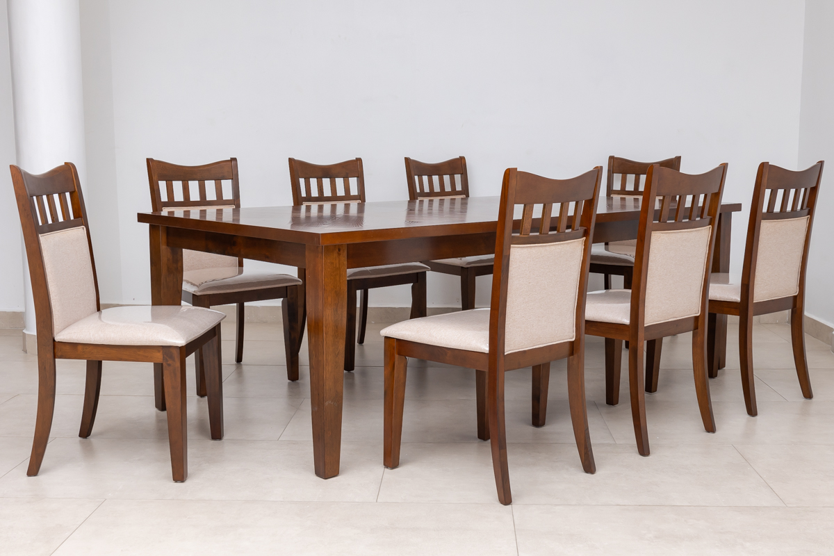 BAYAN Dining Table + 8 Chairs