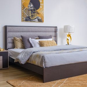 SARINA King Bed + 2 Nightstands
