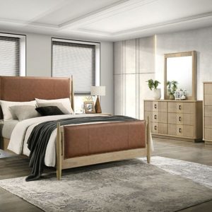 LYNDALE King Bed + 2 Nightstands