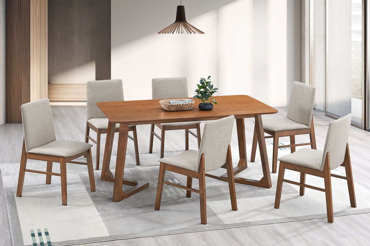 ROBINSON Dining Table + 6 Chairs